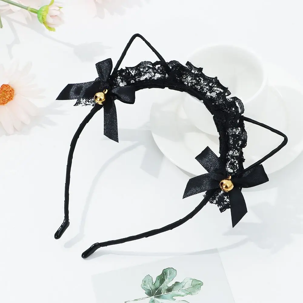 Cute Lace Cat Ears Headband Fancy Dress Hairband Women Girls Cosplay Headwear Masquerade Anime Costume Party Hair Accessories