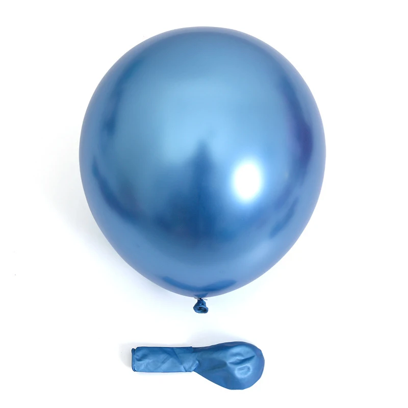 10/20/50pcs Metallic Birthday Balloons Metal Blue Red Chrome Silver Rose Gold Balloons for Party Baby Shower Wedding Decorations
