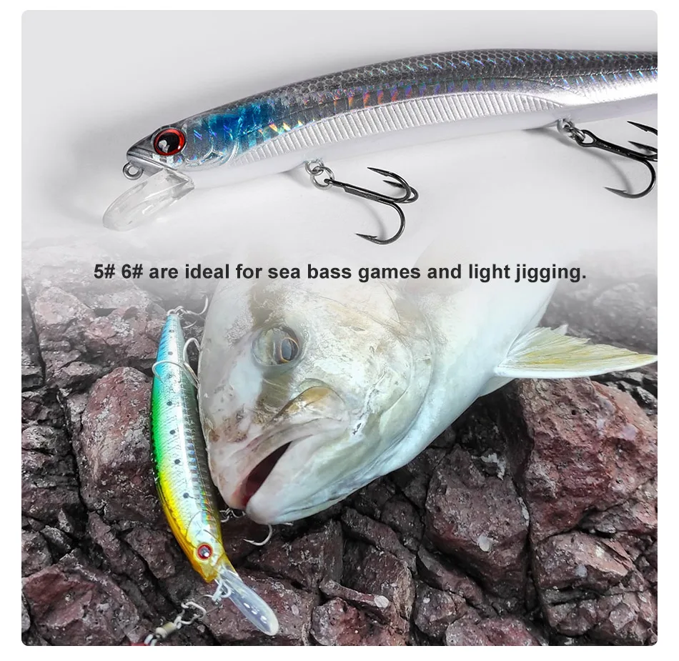 Noeby-Stainless Steel Split Rings, Heavy Duty Fishing, Double Ring Connector, Hook Snap, Swivel for Sea Fishing, Accessories