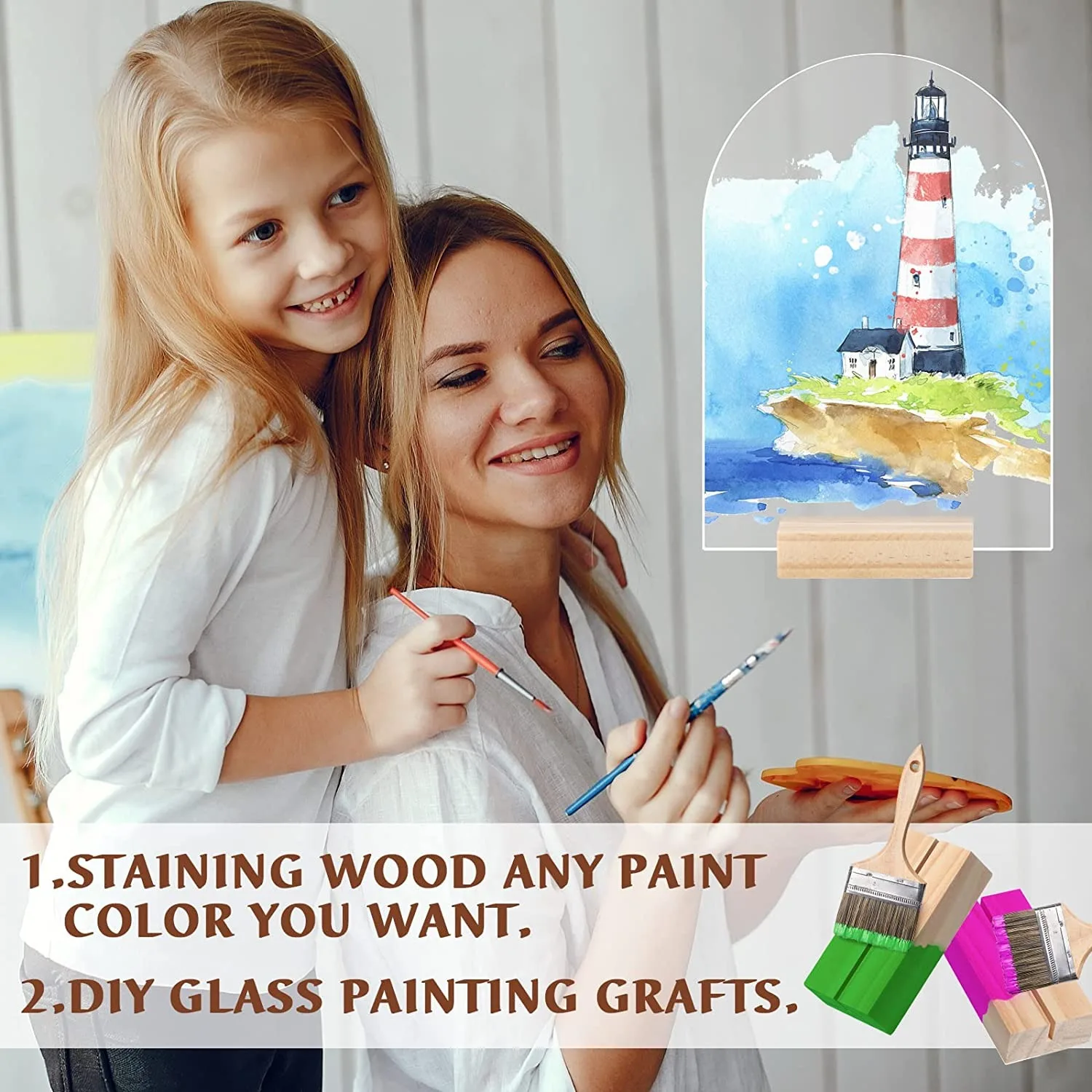 Frosted Arch Acrylic Sign with Wood Stand DIY Blank Acrylic Sheet Table Numbers with Base Holder For Wedding Signs,Events& Party