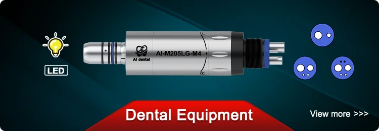 AI-M205-M4/B2 Mini Steel Body Inner Water Spray Air Micromotor Contra Angle Low Speed Straight Handpiece For Dental Chair