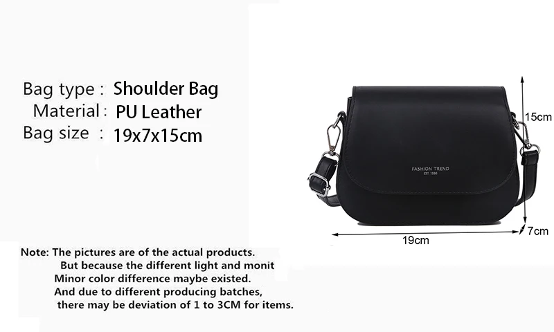 Yogodlns Trendy Saddle Shoulder Bag Women PU Leather Crossbody Bag Simple Solid Color Flap Messenger Bag Designer Handbags Pouch