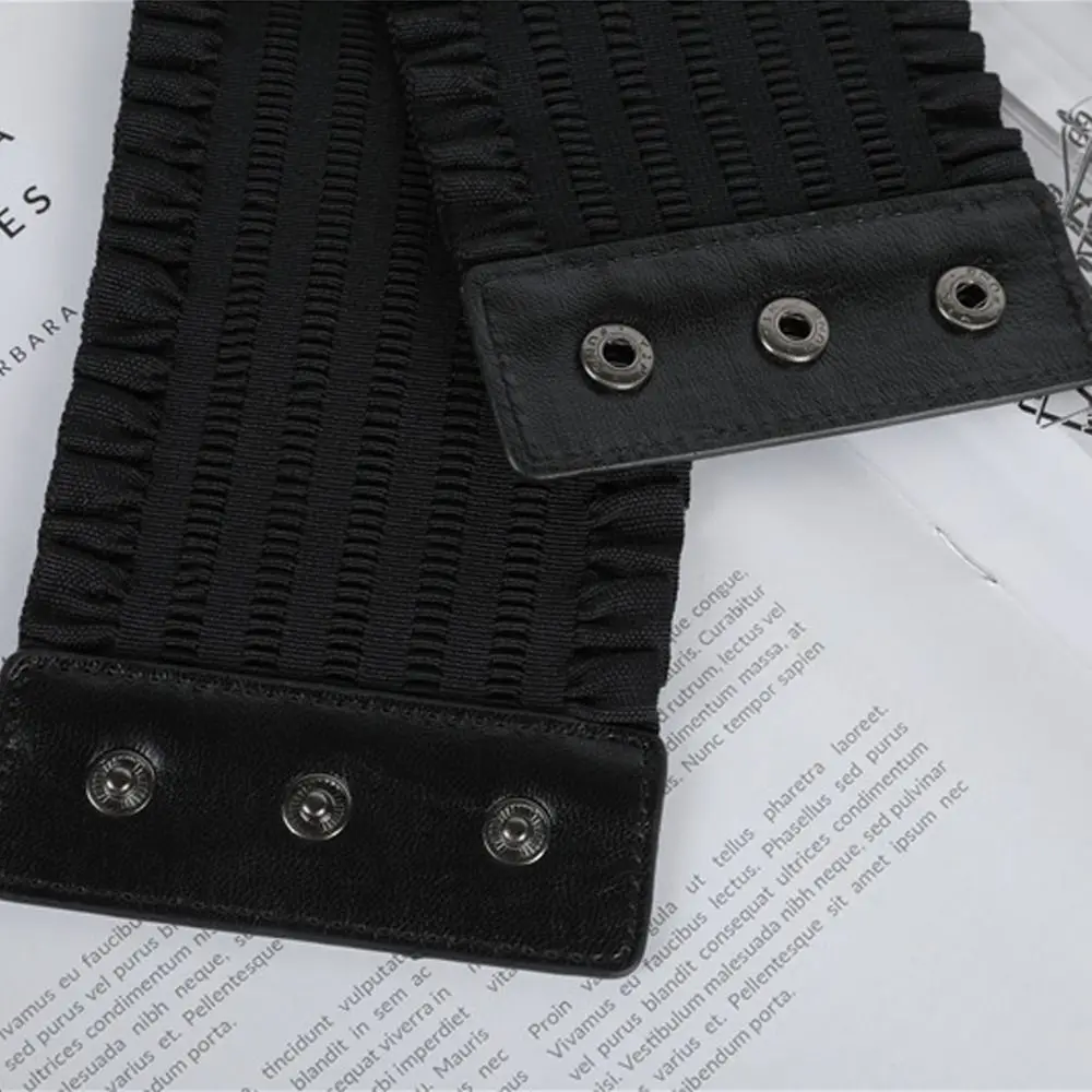 Women Vintage Skirt Dress Coat Cummerbunds Luxury Wide Belts Stretch Cummerbunds Leather Waistband Elastic Corset Band