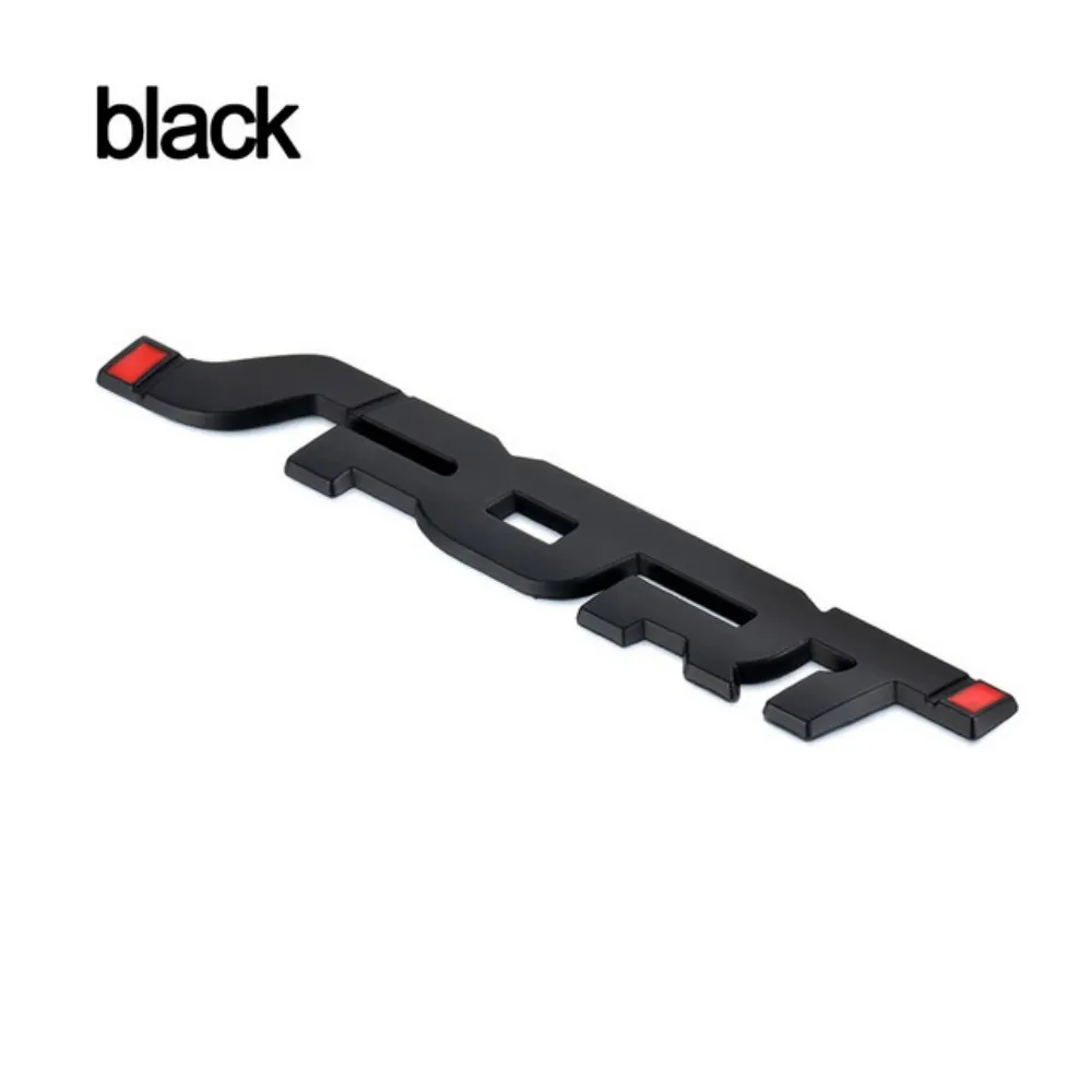 Car Sticker 3D Decor Fashion Styling Metal Chrome Black Auto Car Trunk Racing Sport Word Letter Logo Emblem Badge Decal Sticker