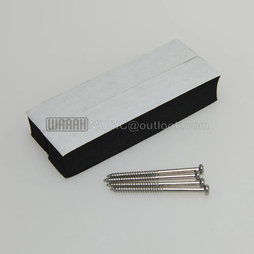 WAAAH Vintage P90 Alnico 2 Magnet Electric Guitar Pickup Overwound Nickel-Silver Baseplate Alnico 5 Hot 90's Neck Bridge Pickups