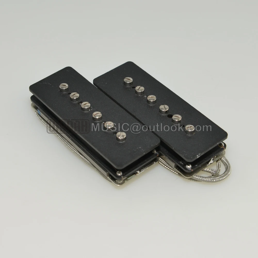 WAAAH Vintage P90 Alnico 2 Magnet Electric Guitar Pickup Overwound Nickel-Silver Baseplate Alnico 5 Hot 90's Neck Bridge Pickups