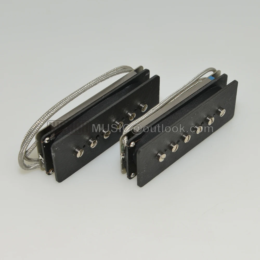 WAAAH Vintage P90 Alnico 2 Magnet Electric Guitar Pickup Overwound Nickel-Silver Baseplate Alnico 5 Hot 90's Neck Bridge Pickups