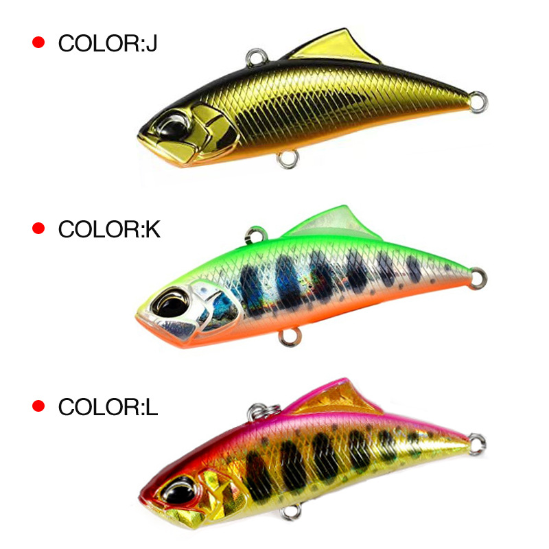 Japan VIB Fishing Lures Spearhead RYUKI Vibration 45S Lure for Summer and Winter Artificial Bait Trouts Tackle Pike Accessories