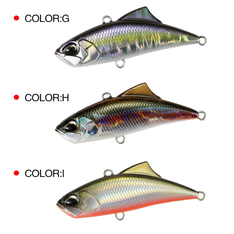 Japan VIB Fishing Lures Spearhead RYUKI Vibration 45S Lure for Summer and Winter Artificial Bait Trouts Tackle Pike Accessories