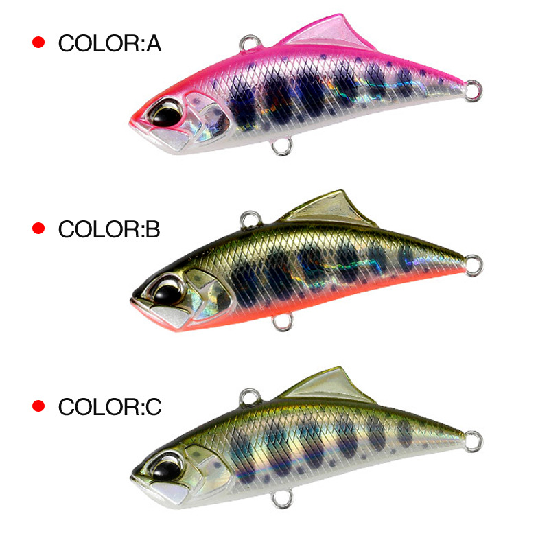 Japan VIB Fishing Lures Spearhead RYUKI Vibration 45S Lure for Summer and Winter Artificial Bait Trouts Tackle Pike Accessories