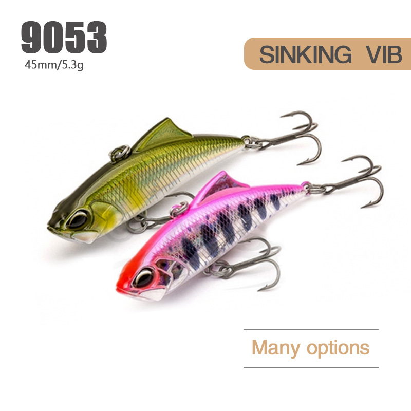 Japan VIB Fishing Lures Spearhead RYUKI Vibration 45S Lure for Summer and Winter Artificial Bait Trouts Tackle Pike Accessories