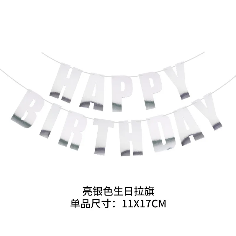 Color Happy Birthday Letter Banner Adult Kids Happy Birthday Party Decor Garlands Birthday Photo Props Banner Supplies