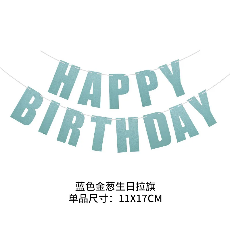 Color Happy Birthday Letter Banner Adult Kids Happy Birthday Party Decor Garlands Birthday Photo Props Banner Supplies