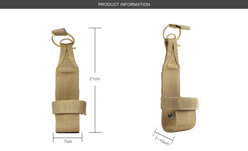 Molle Water Bottle Holder Belt Nylon Bag Outdoor Travel Riding Camping Hiking Hunting Accessories Canteen Kettle Carrier Pouch