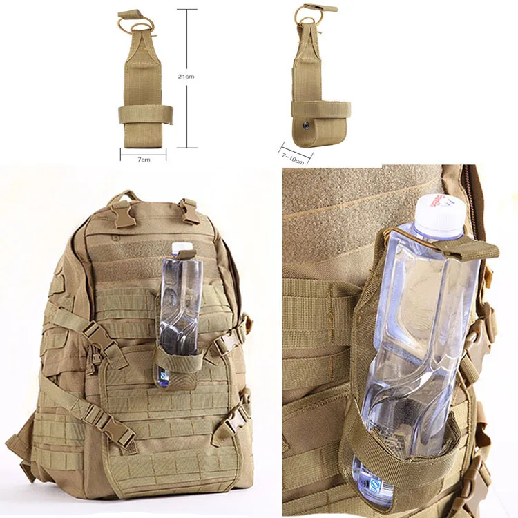 Molle Water Bottle Holder Belt Nylon Bag Outdoor Travel Riding Camping Hiking Hunting Accessories Canteen Kettle Carrier Pouch