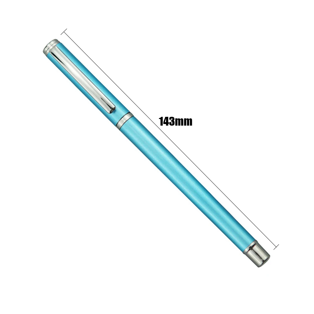 1+20Pcs Metal Gel Ink Sign Pen Rotating 0.5MM Black Switzerland Refill Business Signing School Office Stationery Ballpen