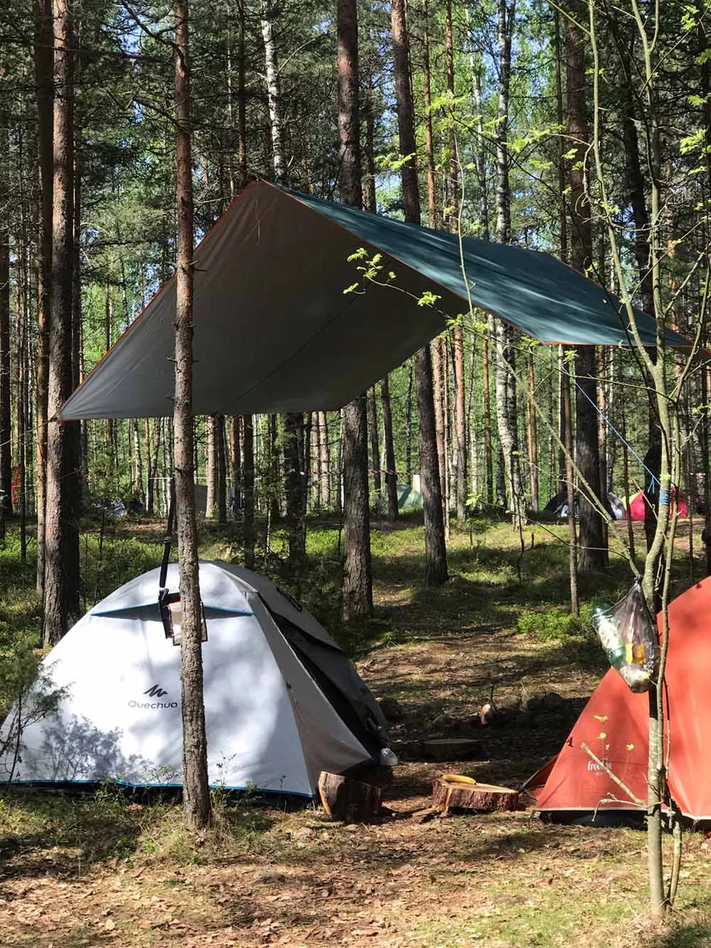 4x4m 5x3m 4x3m 3x3m Ultralight Waterproof Tarp Tent Large Camping Awning Sun Shelter Garden Canopy Outdoor Beach Shade Hiking