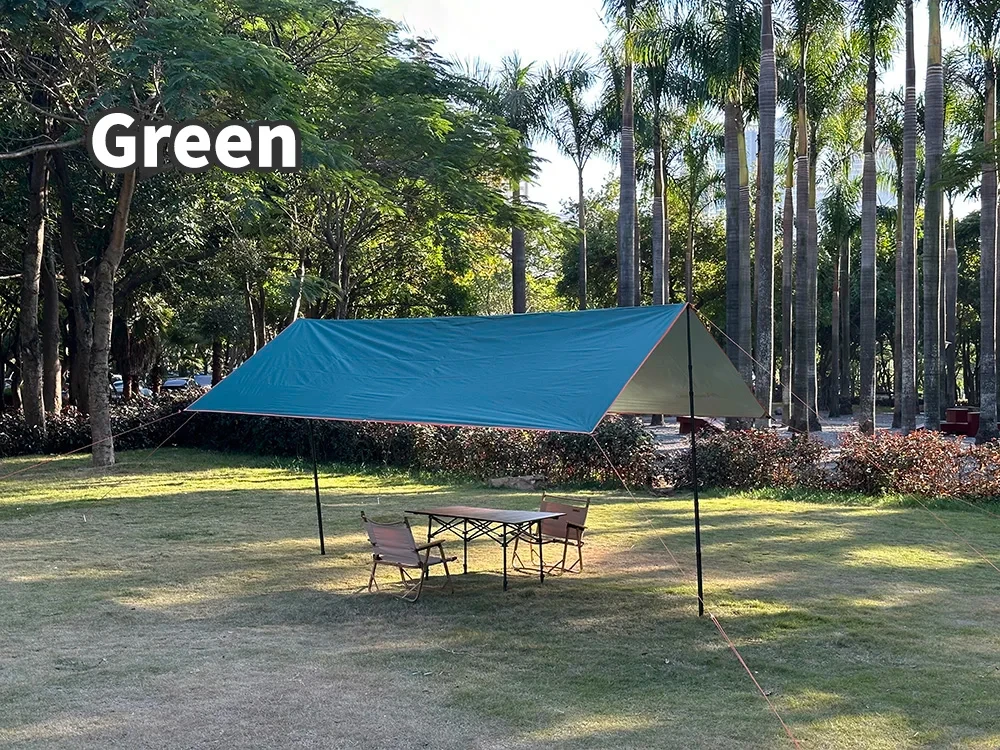 4x4m 5x3m 4x3m 3x3m Ultralight Waterproof Tarp Tent Large Camping Awning Sun Shelter Garden Canopy Outdoor Beach Shade Hiking