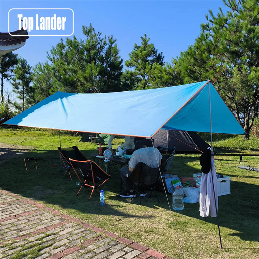 4x4m 5x3m 4x3m 3x3m Ultralight Waterproof Tarp Tent Large Camping Awning Sun Shelter Garden Canopy Outdoor Beach Shade Hiking
