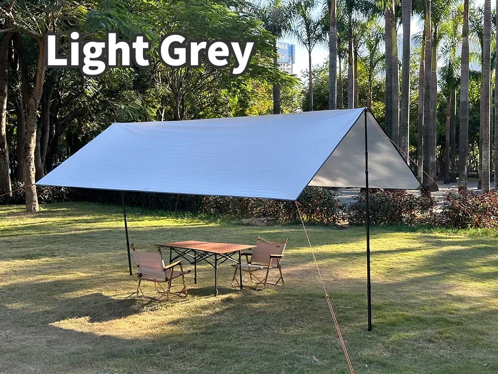 4x4m 5x3m 4x3m 3x3m Ultralight Waterproof Tarp Tent Large Camping Awning Sun Shelter Garden Canopy Outdoor Beach Shade Hiking