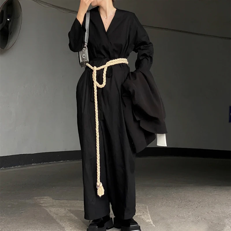 Unisex Hemp Rope Belt Tassel Waistband Vintage Braided Belt For Women Dresses Decor Waist Chain All-match Thin Waist Rope