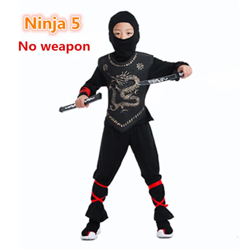 Kids Costume Ninja Cosplay Boys Birthday Party Fancy Dress Children Carnival Suit Clothing