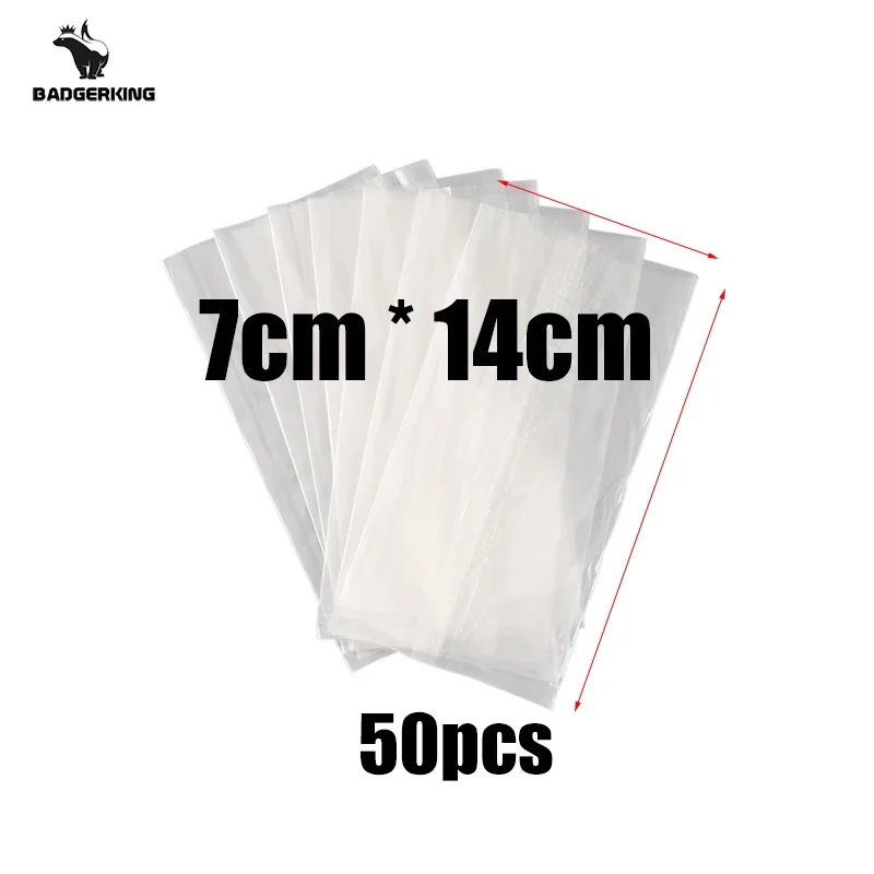 50pcs/lot PVA Bags for Carp Fishing Fast Dissolving Environmental Water-soluble Bag for Carp Fishing Bag Tackles