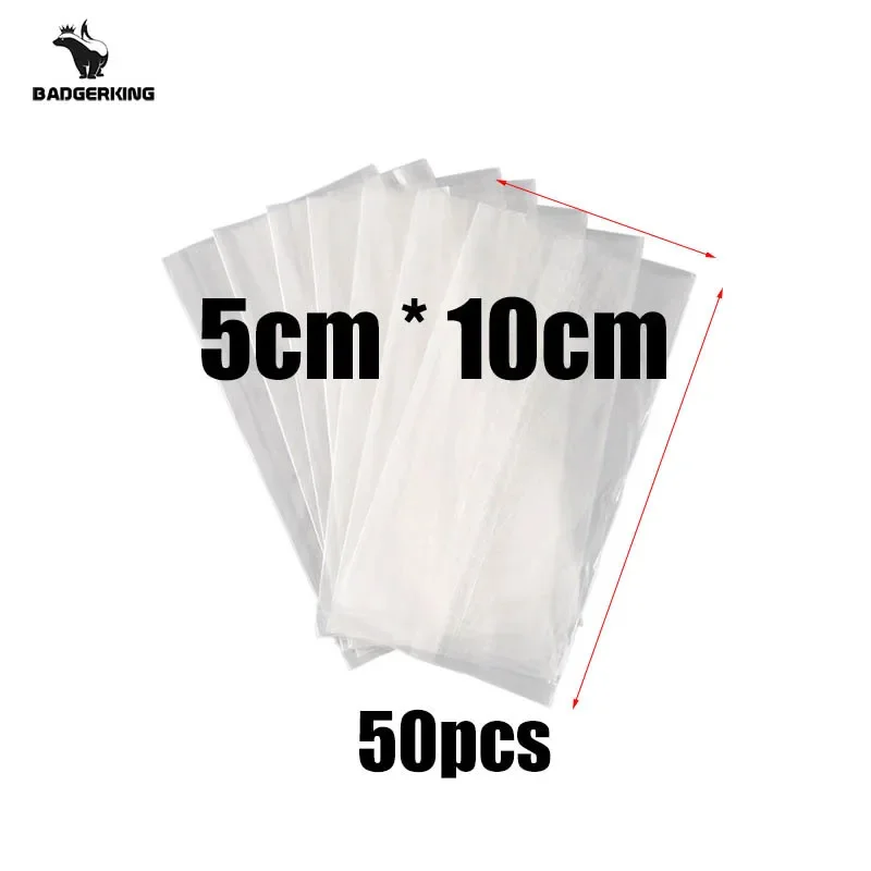 50pcs/lot PVA Bags for Carp Fishing Fast Dissolving Environmental Water-soluble Bag for Carp Fishing Bag Tackles
