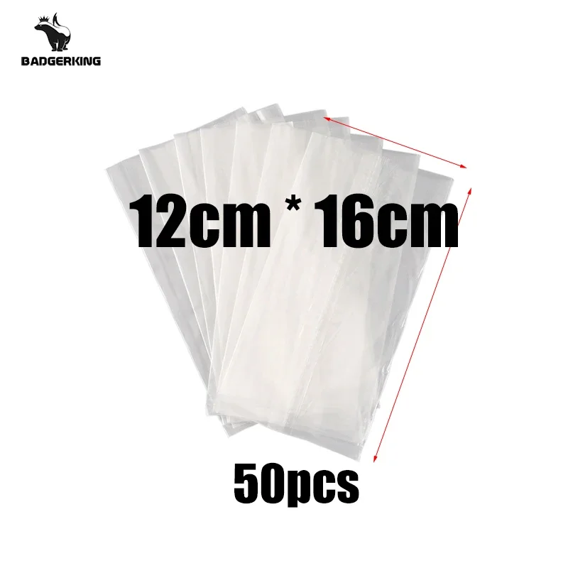 50pcs/lot PVA Bags for Carp Fishing Fast Dissolving Environmental Water-soluble Bag for Carp Fishing Bag Tackles