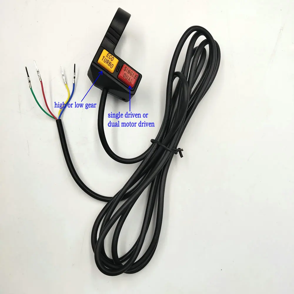 High Low Speed/Boost Switch+Single Dual Motor Driven Control Switch for Electric Bike Scooter Folding Bike MTB Conversion Parts