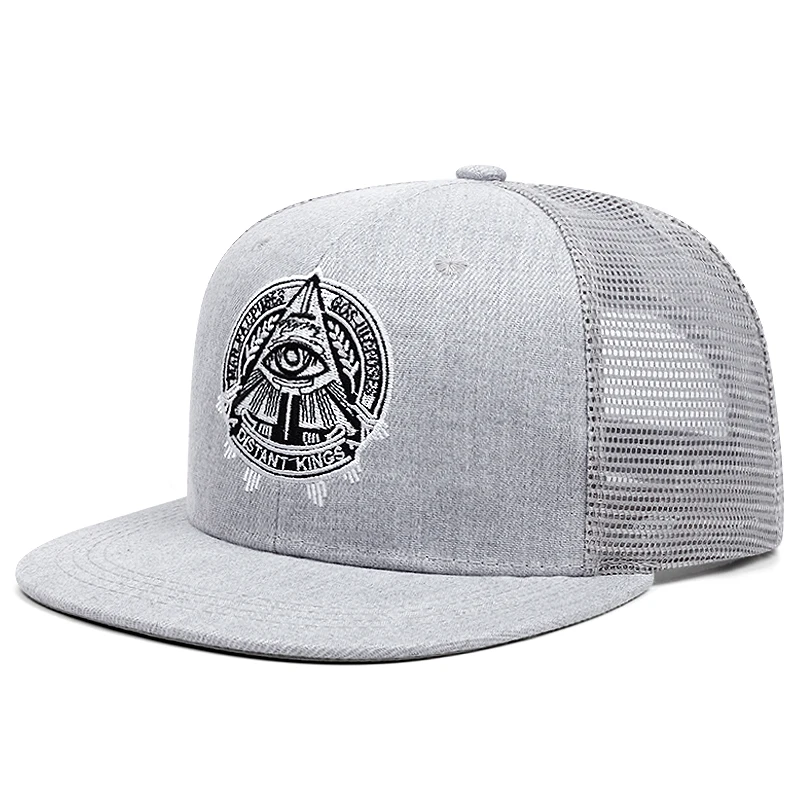 Fashion Fastball Cap The Eye of God Faux Suede Hip Hop Red Snapback Hat for Men Women Adult Outdoor Casual Sun Baseball Cap