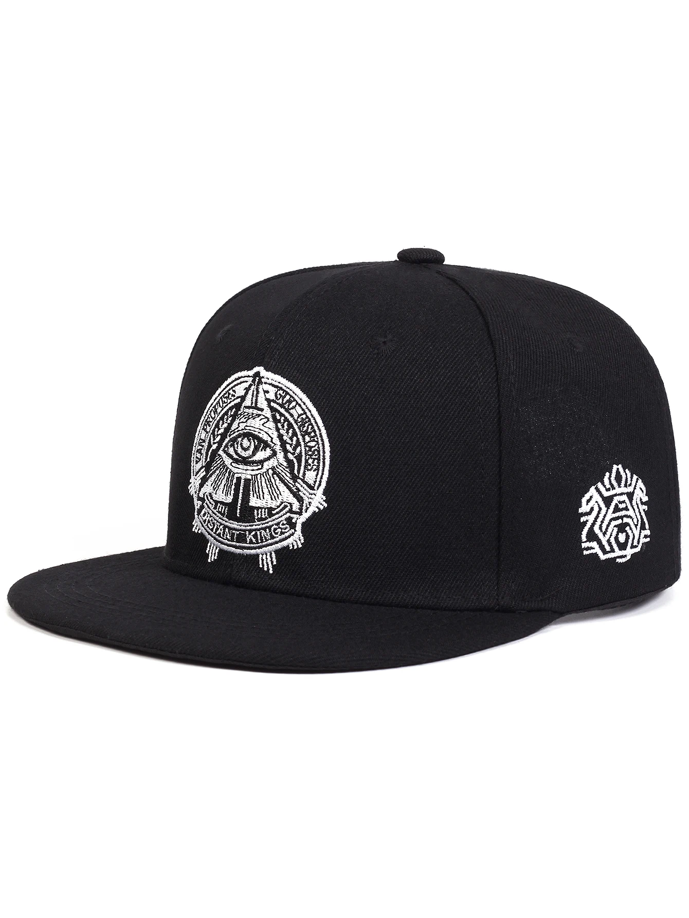 Fashion Fastball Cap The Eye of God Faux Suede Hip Hop Red Snapback Hat for Men Women Adult Outdoor Casual Sun Baseball Cap