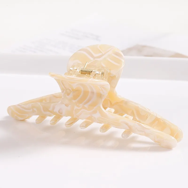 Women Hair Accessories Large Size Fashion Acetate Hair Claws Colourful Ponytail Acetic Claw Clips For Girls