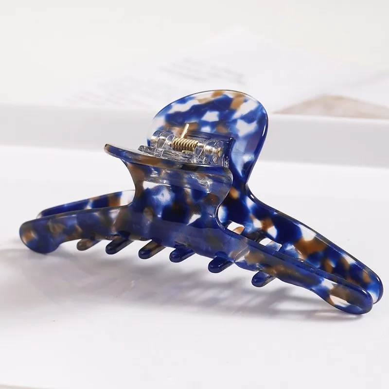 Women Hair Accessories Large Size Fashion Acetate Hair Claws Colourful Ponytail Acetic Claw Clips For Girls