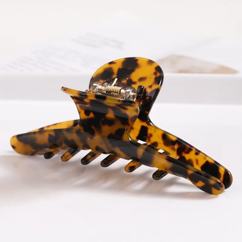 Women Hair Accessories Large Size Fashion Acetate Hair Claws Colourful Ponytail Acetic Claw Clips For Girls