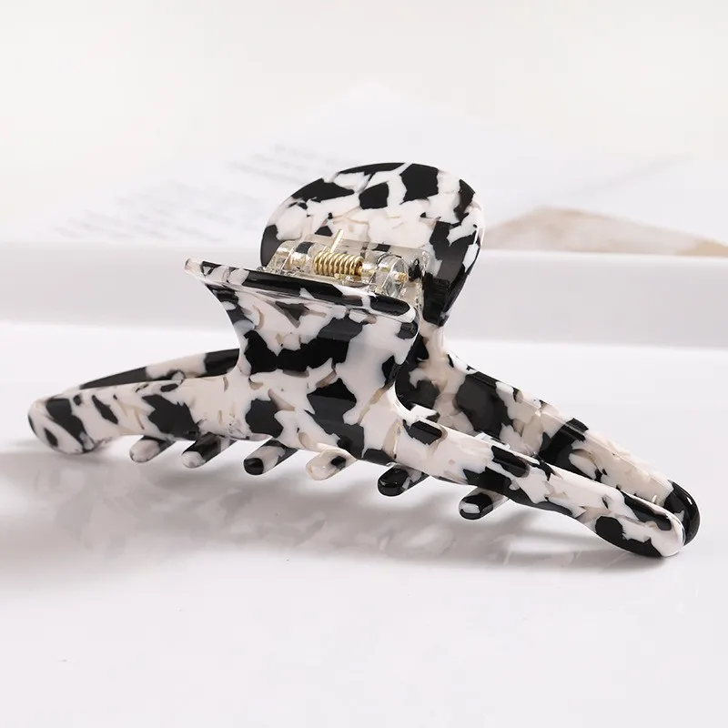 Women Hair Accessories Large Size Fashion Acetate Hair Claws Colourful Ponytail Acetic Claw Clips For Girls