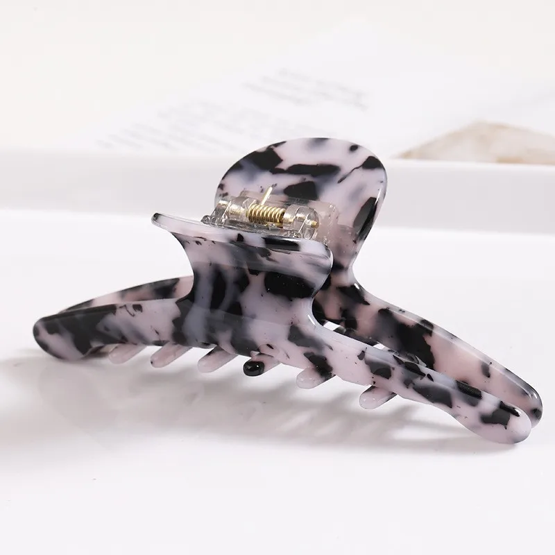 Women Hair Accessories Large Size Fashion Acetate Hair Claws Colourful Ponytail Acetic Claw Clips For Girls