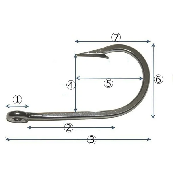 Brand new 100 pieces/box High quality carbon steel carp fishing bait Sharp fish hook 10 sizes available