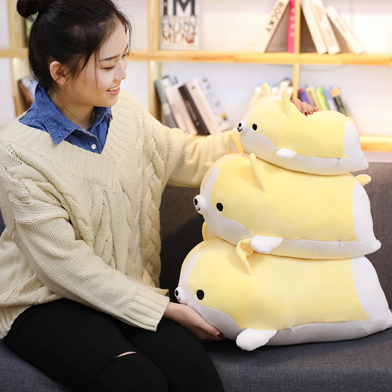 30cm Kawaii Corgi Dog Plush Toy Stuffed Soft Cute Puppy Pillow Doll Appease Toys for Kids Girls Birthday Xmas Gift Home Decor