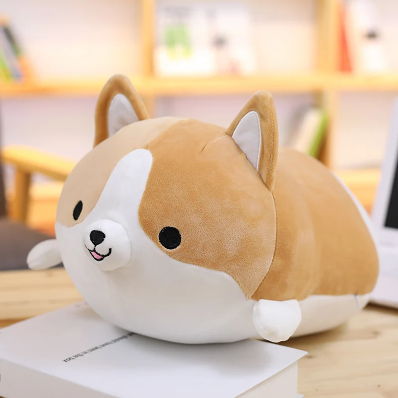 30cm Kawaii Corgi Dog Plush Toy Stuffed Soft Cute Puppy Pillow Doll Appease Toys for Kids Girls Birthday Xmas Gift Home Decor