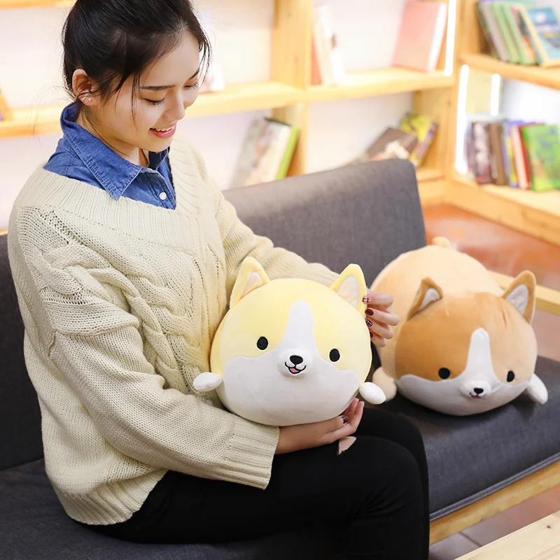 30cm Kawaii Corgi Dog Plush Toy Stuffed Soft Cute Puppy Pillow Doll Appease Toys for Kids Girls Birthday Xmas Gift Home Decor