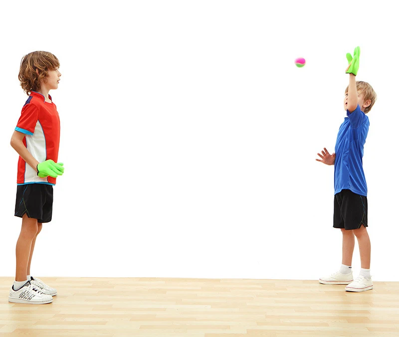 Kids Sucker Sticky Ball Toy Outdoor Sports Catch Ball Game Set Throw And Catch Parent-Child Interactive Outdoor Toys WYW
