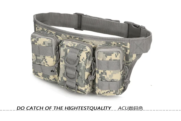 Tactical Men Waist Pack Hiking Waist Bag Outdoor Hunting Sports Bags Climbing Camping Fan Battlefield Fight Tactical Package