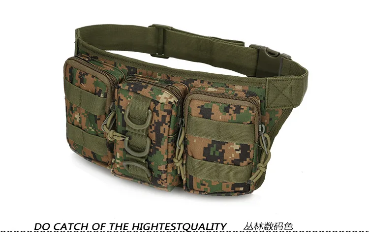 Tactical Men Waist Pack Hiking Waist Bag Outdoor Hunting Sports Bags Climbing Camping Fan Battlefield Fight Tactical Package