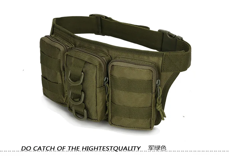 Tactical Men Waist Pack Hiking Waist Bag Outdoor Hunting Sports Bags Climbing Camping Fan Battlefield Fight Tactical Package