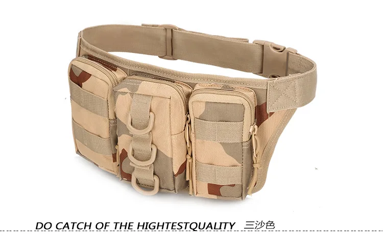 Tactical Men Waist Pack Hiking Waist Bag Outdoor Hunting Sports Bags Climbing Camping Fan Battlefield Fight Tactical Package