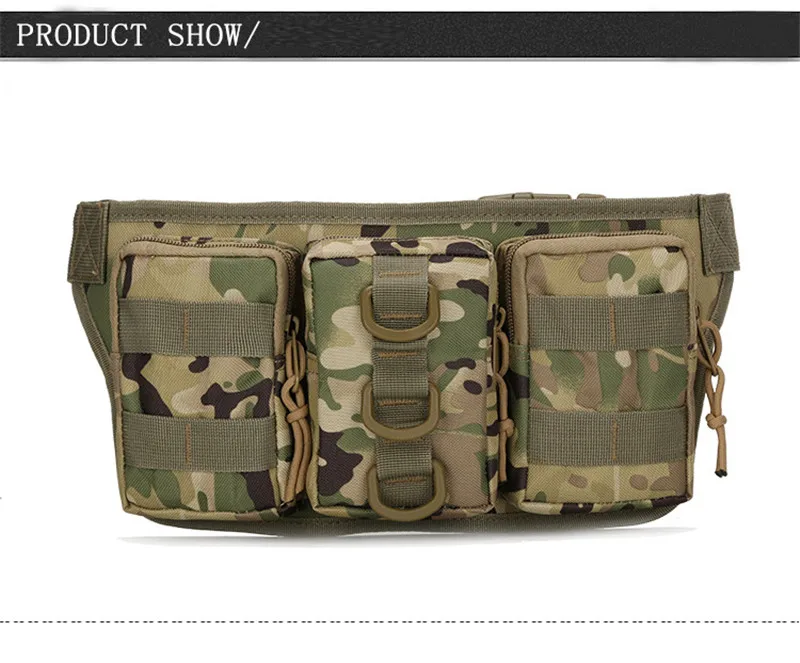 Tactical Men Waist Pack Hiking Waist Bag Outdoor Hunting Sports Bags Climbing Camping Fan Battlefield Fight Tactical Package