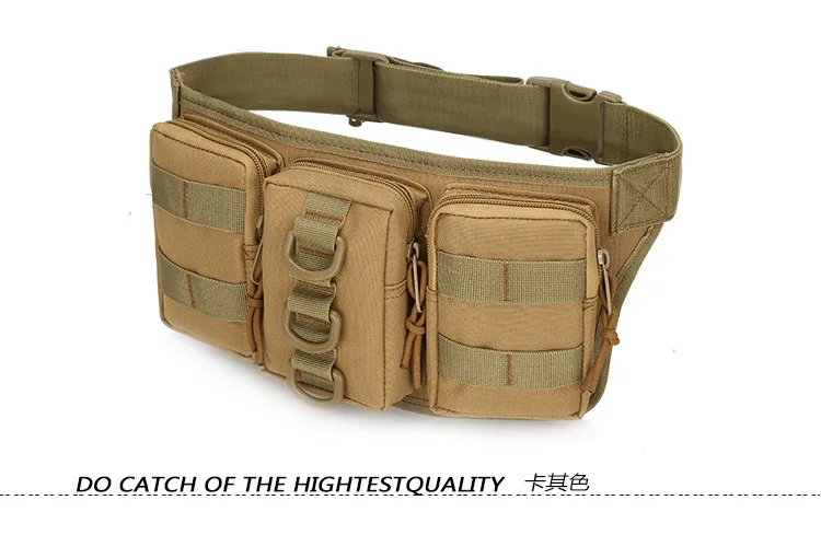 Tactical Men Waist Pack Hiking Waist Bag Outdoor Hunting Sports Bags Climbing Camping Fan Battlefield Fight Tactical Package