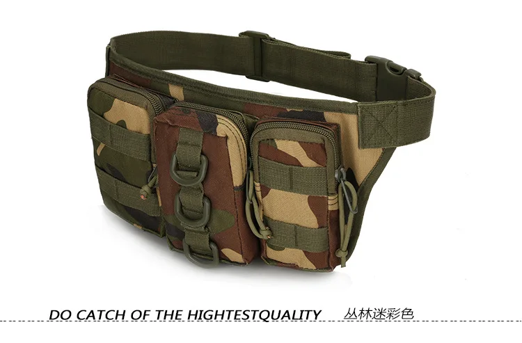 Tactical Men Waist Pack Hiking Waist Bag Outdoor Hunting Sports Bags Climbing Camping Fan Battlefield Fight Tactical Package