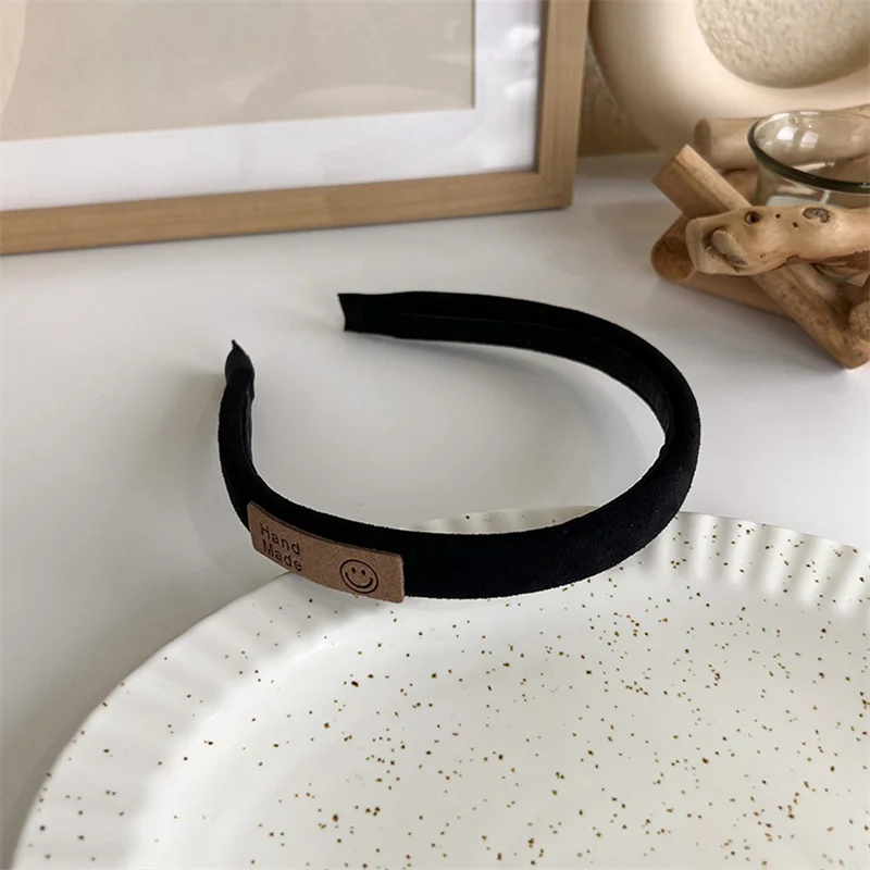 Winter Solid Velvet Bezel Women Girl Broadside Hair Bands  Pearl Cross Headband Hair Hoop Fashion Black Leather Braided Hairband